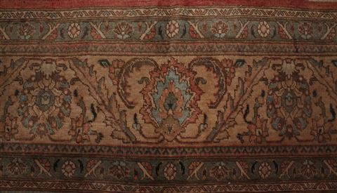 Tabriz Purple Square Hand Knotted 109 X 126 Area Rug 400-17245 Image 16