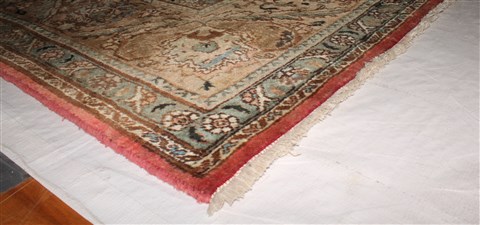 Tabriz Purple Square Hand Knotted 109 X 126 Area Rug 400-17245 Image 19