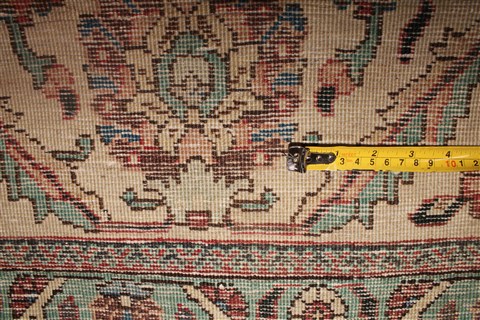 Tabriz Purple Square Hand Knotted 109 X 126 Area Rug 400-17245 Image 21