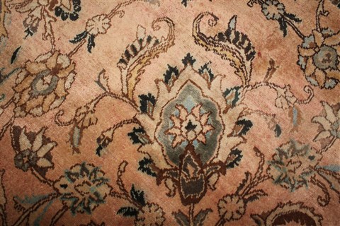 Tabriz Purple Square Hand Knotted 109 X 126 Area Rug 400-17245 Image 23