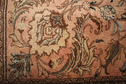 Tabriz Purple Square Hand Knotted 109 X 126 Area Rug 400-17245 Image 8
