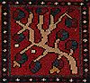 Bakhtiar Red Hand Knotted 104 X 132  Area Rug 400-17246 Thumb 20