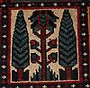 Bakhtiar Red Hand Knotted 104 X 132  Area Rug 400-17246 Thumb 22