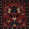 Bakhtiar Red Hand Knotted 104 X 132  Area Rug 400-17246 Thumb 26