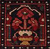 Bakhtiar Red Hand Knotted 104 X 132  Area Rug 400-17246 Thumb 27