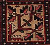 Bakhtiar Red Hand Knotted 104 X 132  Area Rug 400-17246 Thumb 28