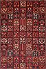 Bakhtiar Red Hand Knotted 104 X 132  Area Rug 400-17246 Thumb 5