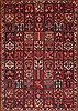 Bakhtiar Red Hand Knotted 104 X 132  Area Rug 400-17246 Thumb 6