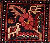 Bakhtiar Red Hand Knotted 104 X 132  Area Rug 400-17246 Thumb 10