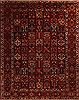 Bakhtiar Red Hand Knotted 104 X 132  Area Rug 400-17246 Thumb 0