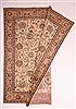 Tabriz Beige Hand Knotted 103 X 128 Area Rug 400-17247 Thumb 19