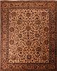 Tabriz Beige Hand Knotted 103 X 128 Area Rug 400-17247 Thumb 0