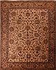 Tabriz Beige Hand Knotted 103 X 128  Area Rug 400-17247 Thumb 0