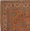 Tabriz Orange Square Hand Knotted 109 X 112 Area Rug 400-17249 Thumb 1