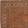 Tabriz Orange Square Hand Knotted 109 X 112  Area Rug 400-17249 Thumb 1