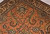 Tabriz Orange Square Hand Knotted 109 X 112  Area Rug 400-17249 Thumb 9