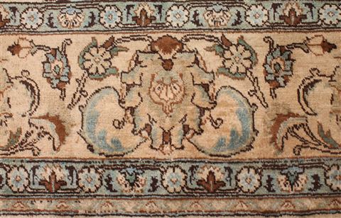 Tabriz Beige Square Hand Knotted 107 X 107 Area Rug 400-17250 Image 7
