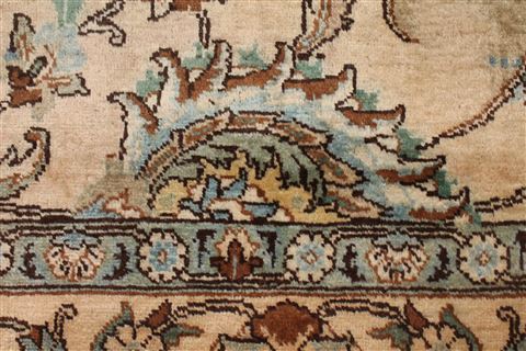 Tabriz Beige Square Hand Knotted 107 X 107 Area Rug 400-17250 Image 8