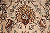Tabriz Beige Square Hand Knotted 107 X 107  Area Rug 400-17250 Thumb 10