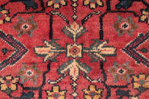 Moshk Abad Red Hand Knotted 106 X 156 Area Rug 400-17251 Image 13