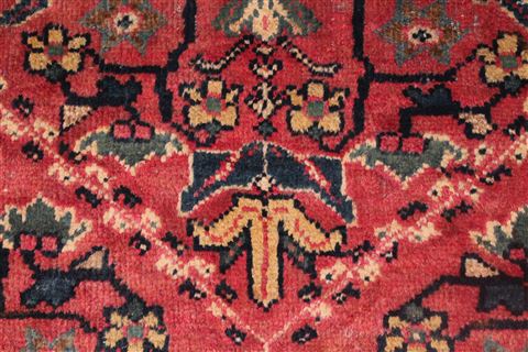 Moshk Abad Red Hand Knotted 106 X 156 Area Rug 400-17251 Image 14