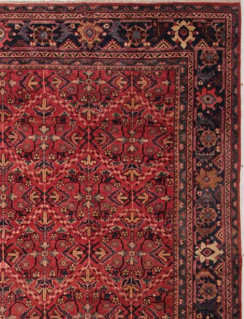 Moshk Abad Red Hand Knotted 106 X 156 Area Rug 400-17251 Image 3