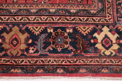 Moshk Abad Red Hand Knotted 106 X 156 Area Rug 400-17251 Image 5