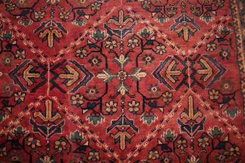 Moshk Abad Red Hand Knotted 106 X 156 Area Rug 400-17251 Image 6