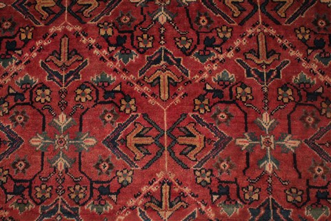Moshk Abad Red Hand Knotted 106 X 156 Area Rug 400-17251 Image 8