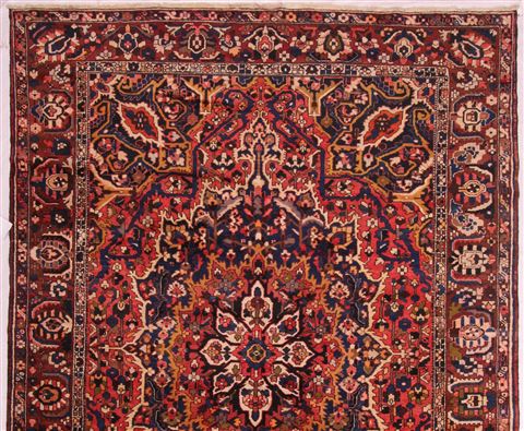 Bakhtiar Purple Hand Knotted 103 X 136 Area Rug 400-17253 Image 1