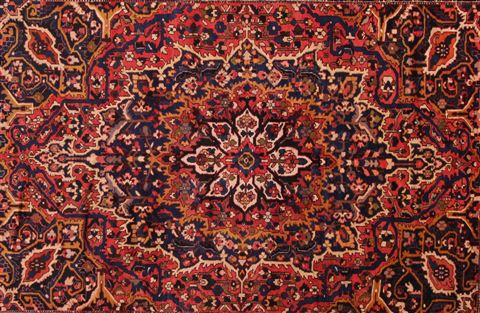 Bakhtiar Purple Hand Knotted 103 X 136 Area Rug 400-17253 Image 21