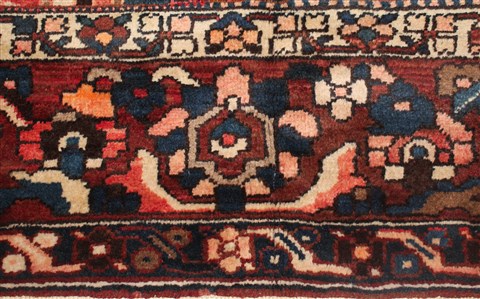 Bakhtiar Purple Hand Knotted 103 X 136 Area Rug 400-17253 Image 5