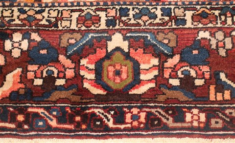 Bakhtiar Purple Hand Knotted 103 X 136 Area Rug 400-17253 Image 6