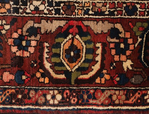 Bakhtiar Purple Hand Knotted 103 X 136 Area Rug 400-17253 Image 8