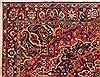 Bakhtiar Purple Hand Knotted 103 X 136  Area Rug 400-17253 Thumb 2