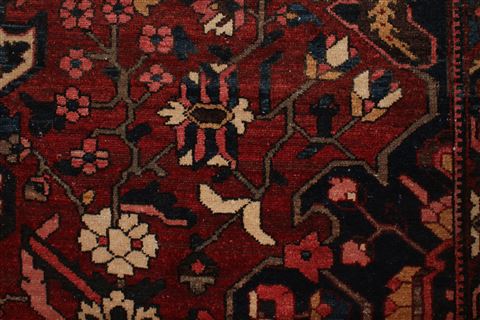 Bakhtiar Orange Hand Knotted 107 X 155 Area Rug 400-17254 Image 10
