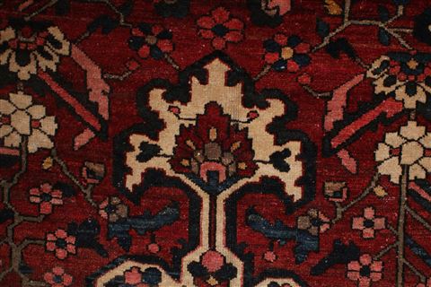 Bakhtiar Orange Hand Knotted 107 X 155 Area Rug 400-17254 Image 11