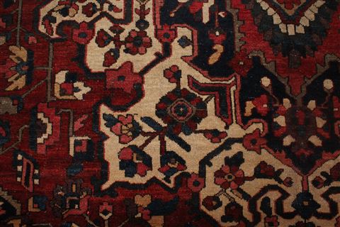 Bakhtiar Orange Hand Knotted 107 X 155 Area Rug 400-17254 Image 12