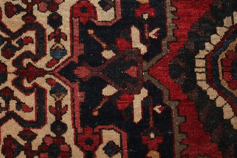 Bakhtiar Orange Hand Knotted 107 X 155 Area Rug 400-17254 Image 13