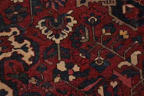 Bakhtiar Orange Hand Knotted 107 X 155 Area Rug 400-17254 Image 14