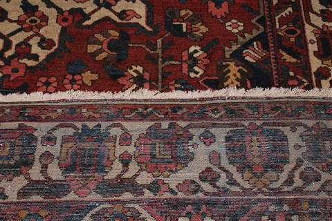 Bakhtiar Orange Hand Knotted 107 X 155 Area Rug 400-17254 Image 17