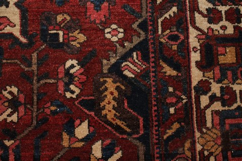 Bakhtiar Orange Hand Knotted 107 X 155 Area Rug 400-17254 Image 19