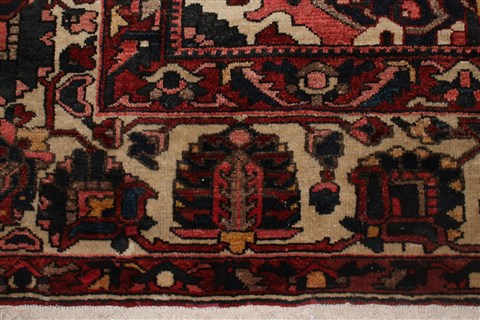 Bakhtiar Orange Hand Knotted 107 X 155 Area Rug 400-17254 Image 6
