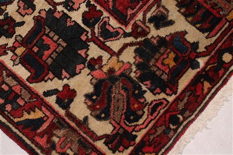 Bakhtiar Orange Hand Knotted 107 X 155 Area Rug 400-17254 Image 7