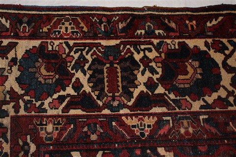 Bakhtiar Orange Hand Knotted 107 X 155 Area Rug 400-17254 Image 9