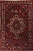 Bakhtiar Orange Hand Knotted 107 X 155  Area Rug 400-17254 Thumb 0