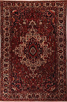 Bakhtiar Orange Hand Knotted 10'7" X 15'5"  Area Rug 400-17254