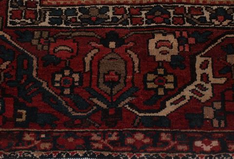 Bakhtiar Purple Hand Knotted 109 X 138 Area Rug 400-17256 Image 10