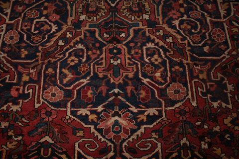 Bakhtiar Purple Hand Knotted 109 X 138 Area Rug 400-17256 Image 12