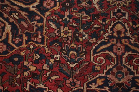 Bakhtiar Purple Hand Knotted 109 X 138 Area Rug 400-17256 Image 16